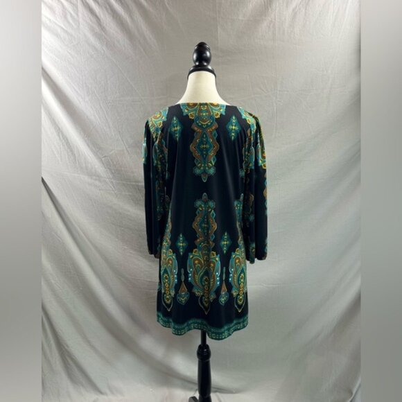 Inc Paisley Print Tunic Dress Black - Picture 4 of 5